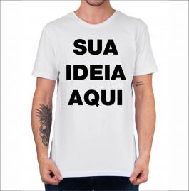 Camisa Personalizada Tecido Promocional Estampa Colorida A4  Sublimação  